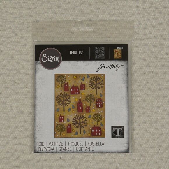 Lot of 5 Sizzix Thinlits Dies and Embossing Folder Jim Holtz Colorized Texture - Picture 11 of 16